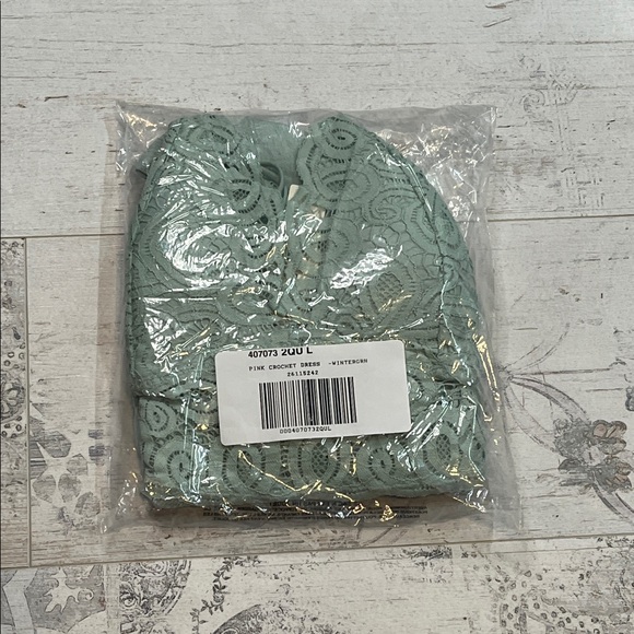 PINK Victoria's Secret Wintergreen Crochet Dress Size Large - Picture 2 of 10